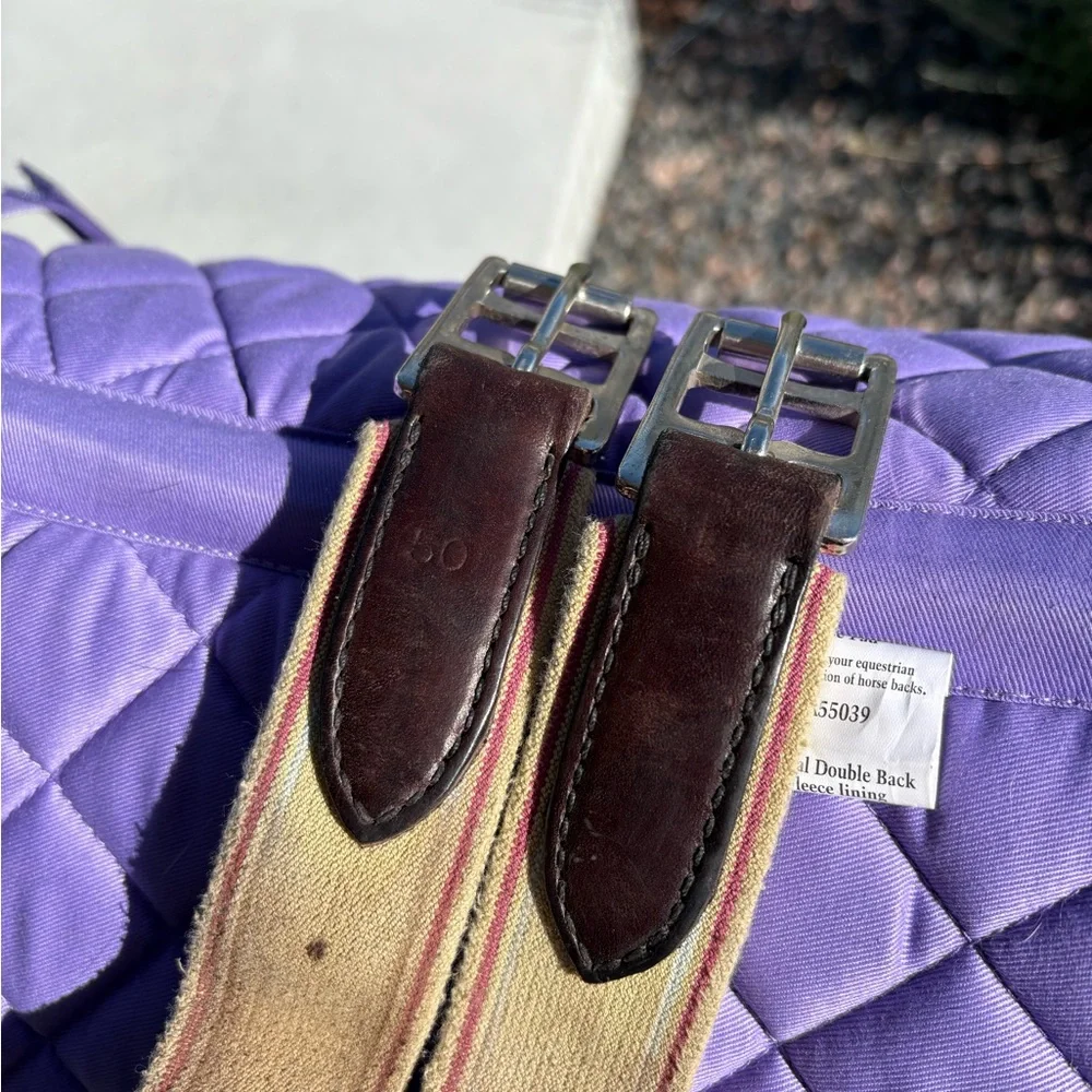 50” Tory Leather English Horse Girth - Picture 6 of 6